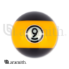 RBABK_09 Aramith BLACK Replacement Ball – #9 | Golden Break Billiards